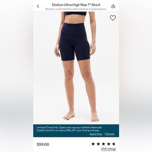 Athleta Dark Blue Women's Bike Shorts
